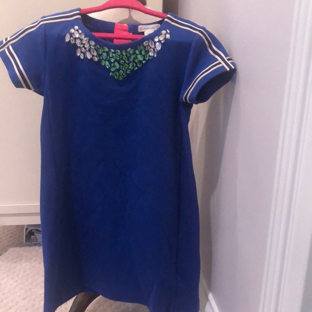 Girl’s blue shift dress